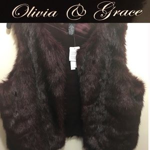 Ladies High Quality Faux Mink Fashion Vest Jacket